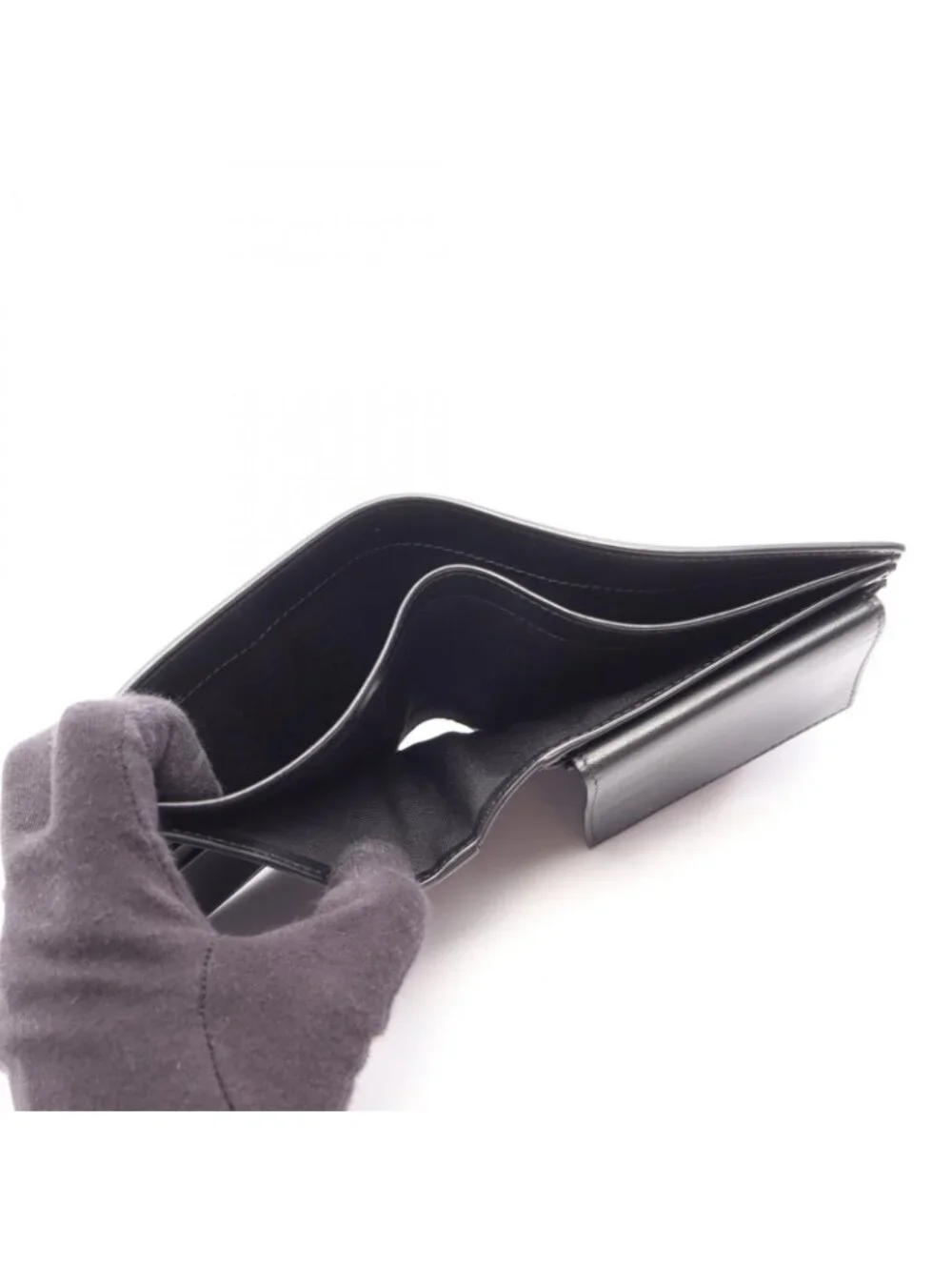 Celine Bifold Wallet Black Leather